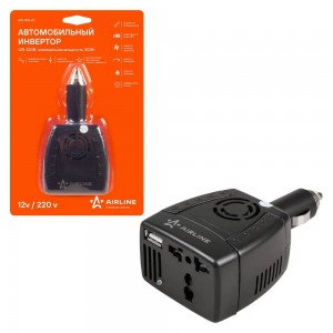 Преобразователь напряжения (инвертор) 12-220V 150Вт AIRLINE API-150-01 AIRLINE