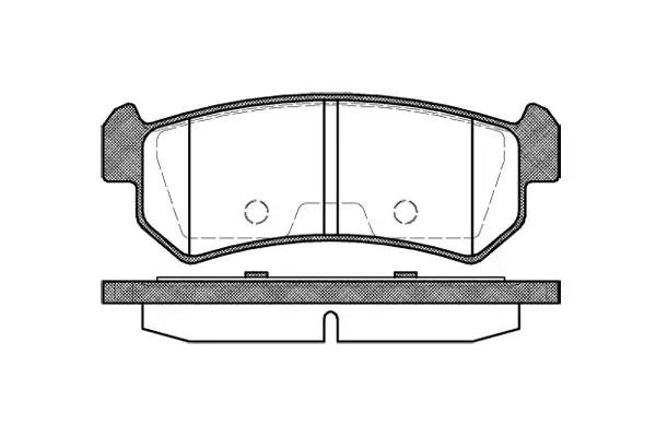 Колодки торм.задDAEWOO Nibira/Lacetti 1.4/1.6/1.8/2.0 5/05-> 104800 REMSA