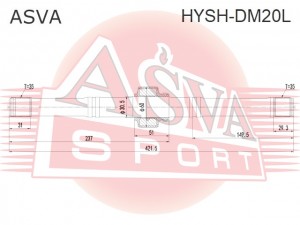 ПОЛУОСЬ ЛЕВАЯ HYSH-DM20L HYSH-DM20L ASVA