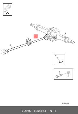 ПАТРУБОК (10418010/160120/0008952/093) 1068164 VOLVO