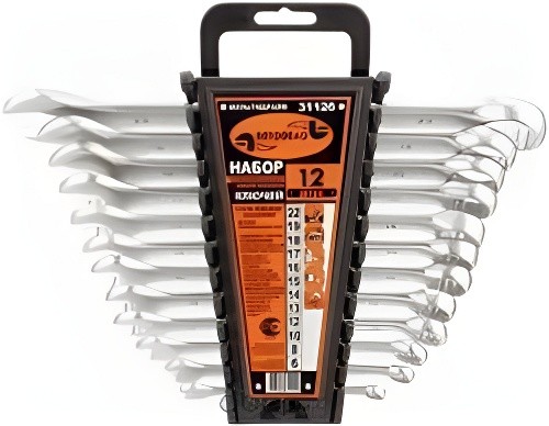 Набор рожково-накидных ключей (12 предметов) "АвтоDело" (холдер, "МУЛЬТИДРАЙВ") 31126 AVTO DELO