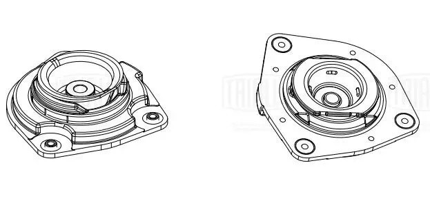 Опора амортизатора Nissan Qashqai (06-) (перед. лев.) (без подшип.) (SA 1468) SA 1468 TRIALLI