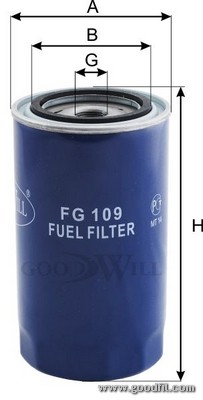 Фильтр топливный FG109 FG 109 GOODWILL