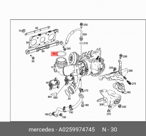 УПЛОТНИТЕЛЬНОЕ КОЛЬЦО ПРОБКА A0259974745 A  0259974745 MERCEDES BENZ