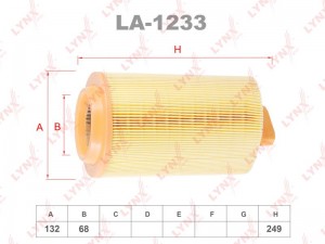 Фильтр воздушный LA-1233 LYNXAUTO