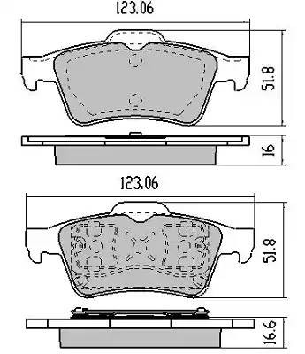 колодки дисковые задние!\ Mazda 3/5 1.4-2.0i/1.6Di/2.0CRTD 03> FBP1254 FREMAX