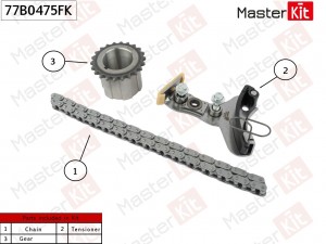 Комплект цепи ГРМ CHEVROLET L86 (6,2л) 77B0475FK 77B0475FK MASTER KIT