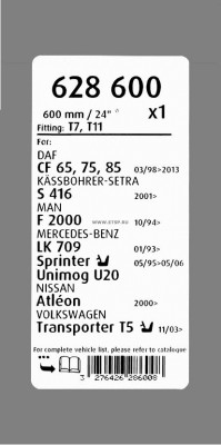 Щетка стеклоочистителя 600 мм 600 мм # Opti Blade 628600 VALEO PHC