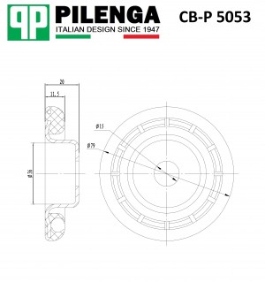 Шайба верхней опоры амортизатора LARGUS, LOGAN, SANDERO, DUSTER CB-P5053 CBP5053 PILENGA