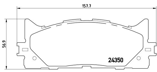 Колодки тормозные P83117 P83117 BREMBO