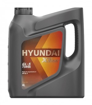 HYUNDAI XTEER GEAR OIL-5 75W90 4Л API GL-5 ZF TE-ML 07A SEMISYNTETIC 1041439 HYUNDAI XTEER