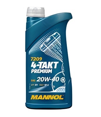 Масло моторное 4-х тактное MANNOL 7209 4-Takt Premium 20W-40 SN MA-2 синтетическ MN7209-1 MANNOL