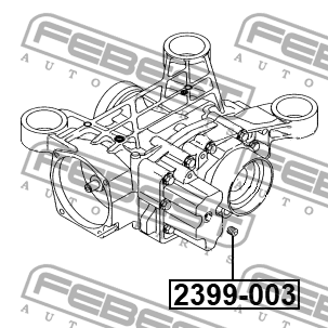 Пробка сливная (с кольцом) SKODA OCTAVIA 2004-2017 2399-003 2399-003 FEBEST