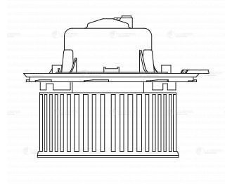 Эвентилятор отоп. без резист. для ам Skoda Octavia A5 (04-)VW Golf V (03-) (auto LFH 1801 LUZAR