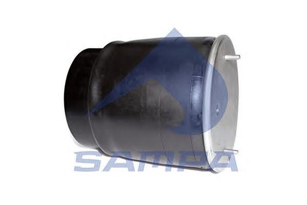 Пневморессора со стаканом (пластик)  2 шп.+возд. / 8 отв.; BPW 36K SP 554881-KP SAMPA