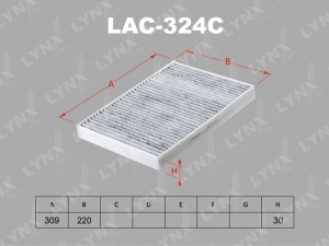 Фильтр салонный угольный AUDI A4 15 / A5 16 / Q7(4M) 15 LAC-324C LAC-324C LYNXAUTO