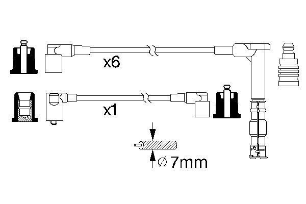 Провод высоковольтный MERCEDES E (W124),SL (R129) комплект BOSCH 0 986 356 314 BOSCH