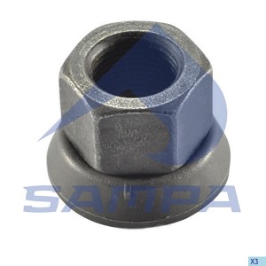 Гайка колеса VOLVO (7/8" UNFх/h-34/ключ 33мм) юбка подвижная SAMPA 031082 SAMPA