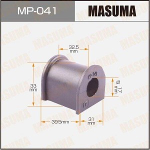 втулка стабилизатора переднего! d17\ Toyota Camry MCV20/SXV20 96-01 MP-041 MASUMA