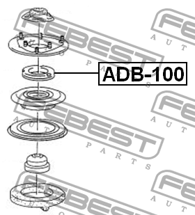 Подшипник опоры амортизатора ADB-100 ADB-100 FEBEST