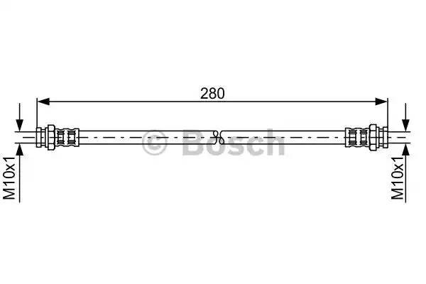 Шланг тормозной MAZDA 323 (98-04) задний BOSCH 1 987 476 985 BOSCH