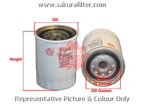Фильтр топливный KUBOTA M9540 SAKURA FC1804 SAKURA
