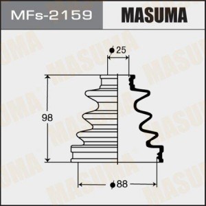 пыльник ШРУСа наружн.! (силикон 25x98x88)\Toyota Camry 90-92/Prius 09-15, Lexus  MFS-2159 MASUMA
