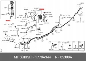 ФИЛЬТР ТОПЛИВНЫЙ В СБОРЕ  1770A344 1770A344 MITSUBISHI