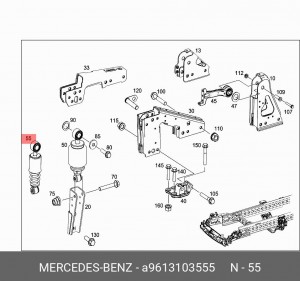 гаситель колебаний A9613103555 MERCEDES BENZ