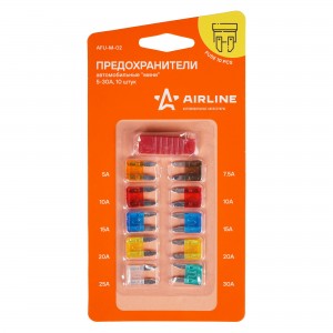 Предохранители "мини" (набор 10шт, 5-30А) AFU-M-02 AFU-M-02 AIRLINE