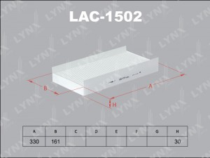 фильтр салона!\ Opel Corsa/Vectra/Signum 00> LAC-1502 LYNXAUTO
