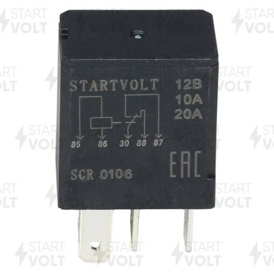Релле 5 контактное 12V 10/20А. SCR0106 START VOLT