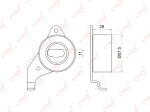 Ролик натяжной / ГРМ подходит для TOYOTA Avensis(T22) 2.0 97-00 / Camry 2.0-2.2  PB-1065 LYNXAUTO