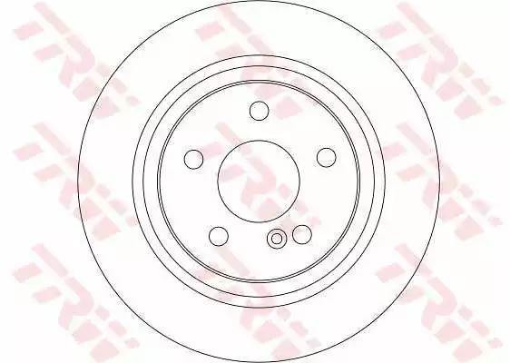 Диск тормозной задний MERCEDES E W211, W212, GLK X204 DF4270 DF4270 TRW
