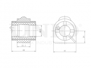 Втулка переднего стабилизатора RMP-10217 UNIO