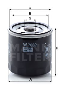 MERCEDES BENZ CITAN W415 (2000>) W7032 MANN FILTER
