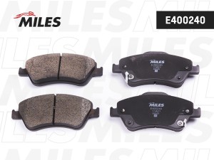 Колодки тормозные передние (без датчика) (Смесь Low-Metallic)TOYOTA AURIS 1.33-2 E400240 MILES