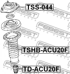 Пыльник переднего амортизатора TSHB-ACU20F FEBEST
