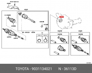 САЛЬНИК 90311-34021 90311-34021 TOYOTA