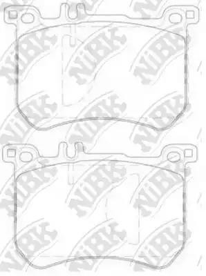 Колодки тормозные MERCEDES S (W222) (13-) передние (4шт.) NIBK PN31015 NIBK