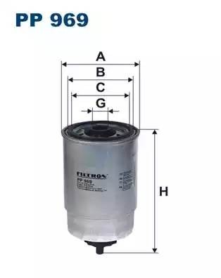 Фильтр топливный PP969 PP969 FILTRON