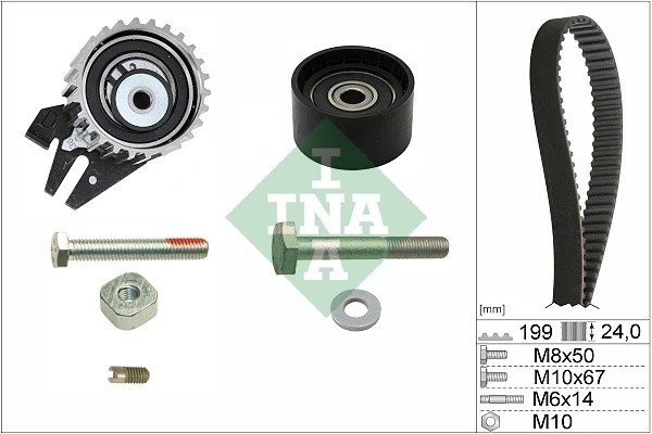 Комплект ГРМ FIAT DUCATO (250) 2.0D 6/11- 530056210 530 0562 10 INA