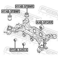 САЙЛЕНТБЛОК ЗАДНЕЙ БАЛКИ HYAB-SFBMR HYABSFBMR FEBEST