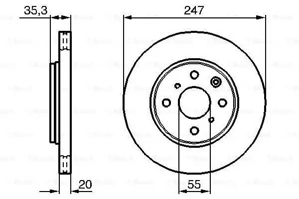 0 986 479 239 диск тормозной передний!\ Citroen C1, Peugeot 107, Toyota Aygo 1.0 0 986 479 239 BOSCH