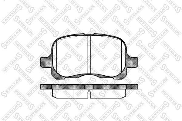 652 00=224542 !колодки дисковые п.\ Toyota Corolla 1.4/1.6/2.0D 97> 663-000-SX STELLOX
