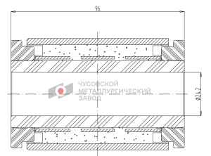 Сайлентблок рессоры 24*62*96 RVI Magnum DXI ОМК730200019 OMK AUTO