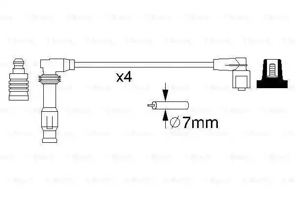 Провод высоковольтный OPEL Vectra A,Astra F,Omega B,Calibra комплект BOSCH 0 986 356 986 BOSCH
