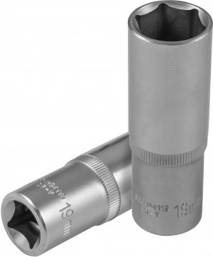 головка! торцевая глубокая 1/2''DR, 19мм\ S04HD4119 JONNESWAY