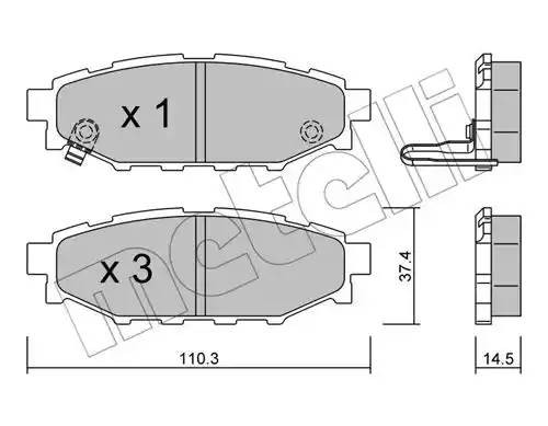 SUBARU FORESTER / IMPREZA 2207640 METELLI