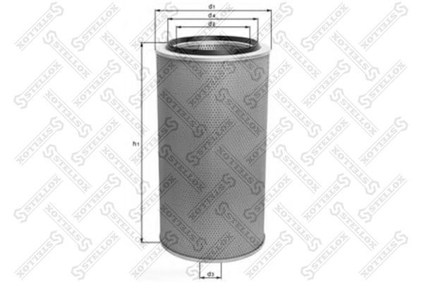 фильтр возд.! 353-166/86\Sitrak G7,Howo TH7,MB BM440,DAF,Volvo,RVI,VW LT 12.82-0 81-21033-SX STELLOX